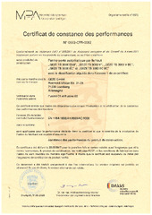 Certificat FR (758657)