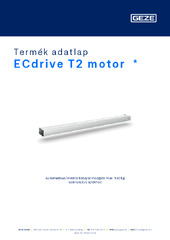 ECdrive T2 motor  * Termék adatlap HU