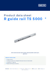 R guide rail TS 5000  * Product data sheet EN