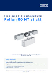 Rollan 80 NT sticlă Fișa cu datele produsului RO