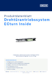 Drehtürantriebssystem ECturn Inside Produktdatenblatt DE