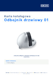 Odbojnik drzwiowy 01 Karta katalogowa PL