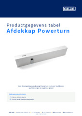 Afdekkap Powerturn Productgegevens tabel NL
