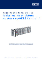 Maksimalna struktura sustava myGEZE Control  * Sigurnosno-tehnički list HR