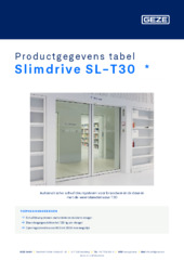 Slimdrive SL-T30  * Productgegevens tabel NL