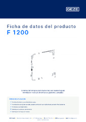 F 1200 Ficha de datos del producto ES