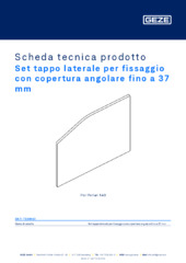 Set tappo laterale per fissaggio con copertura angolare fino a 37 mm Scheda tecnica prodotto IT