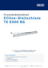 ECline-Gleitschiene TS 5000 BG Produktdatenblatt DE