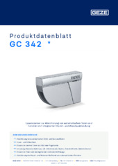 GC 342  * Produktdatenblatt DE