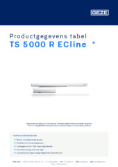 TS 5000 R ECline  * Productgegevens tabel NL