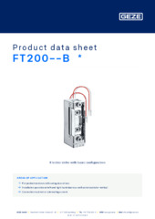 FT200--B  * Product data sheet EN