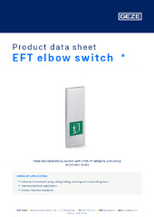 EFT elbow switch  * Product data sheet EN