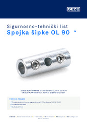 Spojka šipke OL 90  * Sigurnosno-tehnički list HR