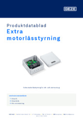 Extra motorlåsstyrning Produktdatablad SV