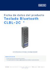 Teclado Bluetooth CLBL-2C  * Ficha de datos del producto ES