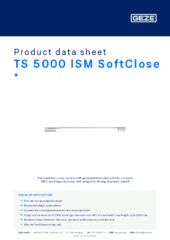 TS 5000 ISM SoftClose  * Product data sheet EN