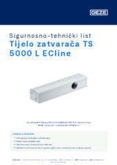 Tijelo zatvarača TS 5000 L ECline Sigurnosno-tehnički list HR