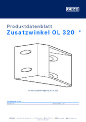 Zusatzwinkel OL 320  * Produktdatenblatt DE