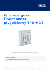 Programator przyciskowy TPS-KDT Karta katalogowa PL