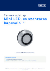 Mini LED-es szenzoros kapcsoló  * Termék adatlap HU