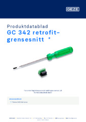 GC 342 retrofit-grensesnitt  * Produktdatablad NB