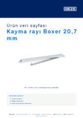 Kayma rayı Boxer 20,7 mm Ürün veri sayfası TR
