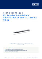 Kit Levolan SoftStop, amortisseur unilatéral, jusqu'à 60 kg Fiche technique FR