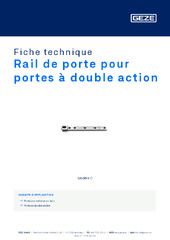 Rail de porte pour portes à double action Fiche technique FR