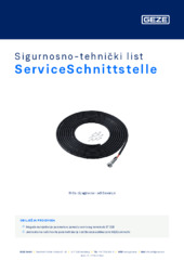 ServiceSchnittstelle Sigurnosno-tehnički list HR