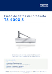 TS 4000 S Ficha de datos del producto ES