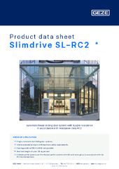 Slimdrive SL-RC2  * Product data sheet EN
