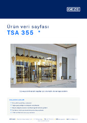 TSA 355  * Ürün veri sayfası TR