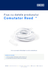 Comutator Reed  * Fișa cu datele produsului RO