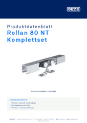 Rollan 80 NT Komplettset Produktdatenblatt DE
