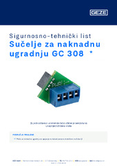 Sučelje za naknadnu ugradnju GC 308  * Sigurnosno-tehnički list HR