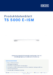 TS 5000 E-ISM Produktdatenblatt DE
