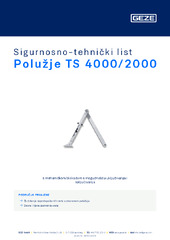 Polužje TS 4000/2000 Sigurnosno-tehnički list HR