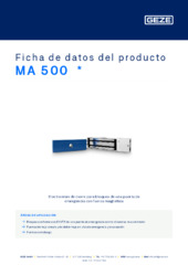 MA 500  * Ficha de datos del producto ES