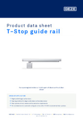 T-Stop guide rail Product data sheet EN