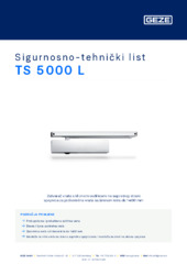 TS 5000 L Sigurnosno-tehnički list HR