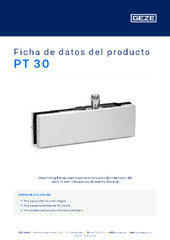 PT 30 Ficha de datos del producto ES