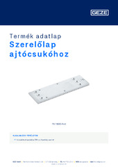 Szerelőlap ajtócsukóhoz Termék adatlap HU