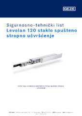 Levolan 120 staklo spušteno stropno učvršćenje Sigurnosno-tehnički list HR