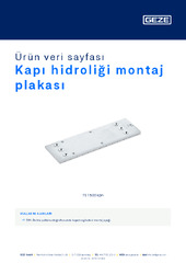 Kapı hidroliği montaj plakası Ürün veri sayfası TR