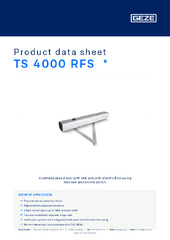 TS 4000 RFS  * Product data sheet EN
