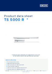 TS 5000 R  * Product data sheet EN