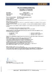Konformitätserklärung DE EN FR (740721)