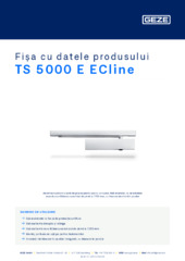 TS 5000 E ECline Fișa cu datele produsului RO
