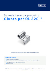 Giunto per OL 320  * Scheda tecnica prodotto IT