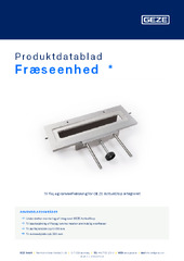 Fræseenhed  * Produktdatablad DA